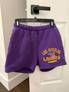 Madhappy Purple Los Angeles Lakers Graphic Athletic Shorts